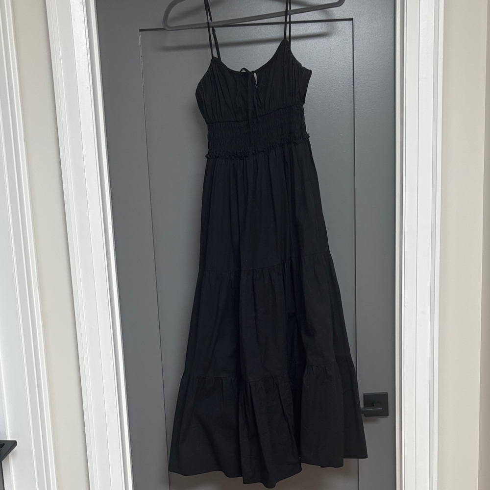 Wayf Elegant Black Maxi Dress